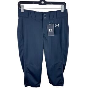 Under Armour NWT Black Cropped Loose Baseball Pants Women's Size S